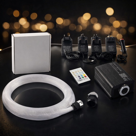 Ciel étoilé LED 16 W à fibre optique – Ambiance premium pour intérieur automobile