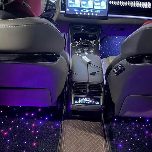 Tapis LED premium à effet étoilé – Fibre optique, étanches, contrôle intelligent