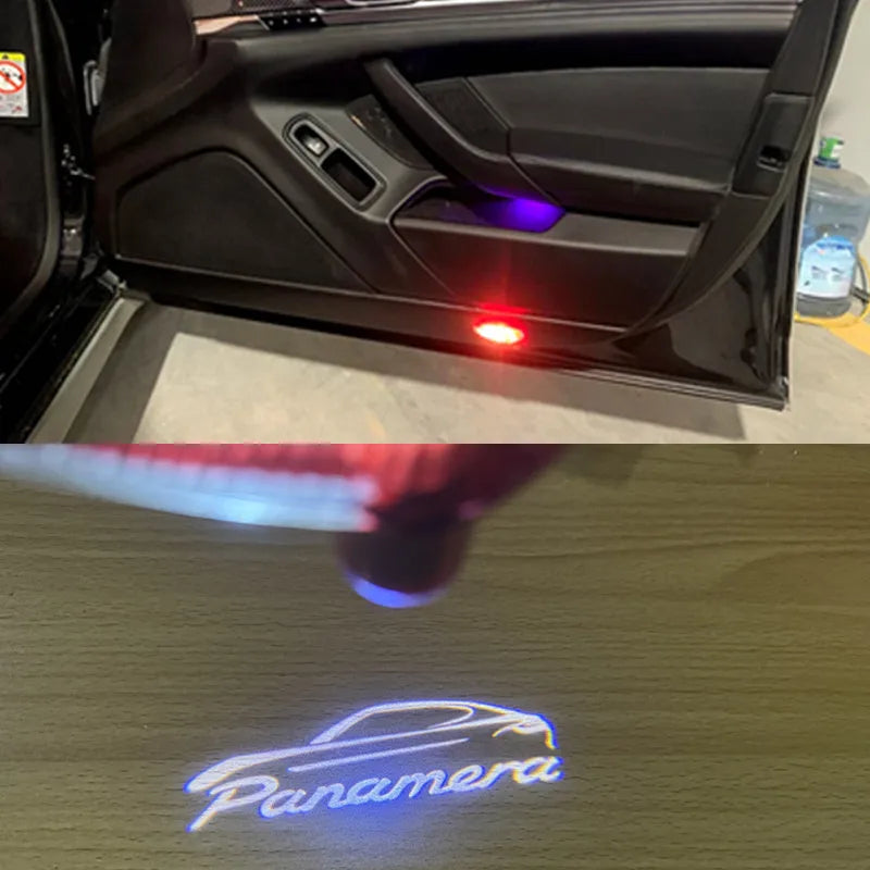 Signature lumineuse Porsche Panamera – Projecteurs LED de portière premium (970)