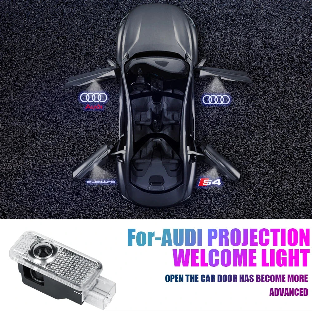 Signature lumineuse Audi – Projecteurs laser HD de portière (lot de 2)