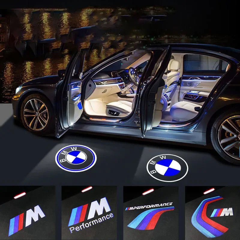 Éclairage d’accueil LED avec logo BMW – Projecteurs de portière pour modèles E & F