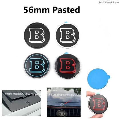 Emblème Brabus “B” 56 mm – Finition prestige pour Mercedes Vito et Classe V (capot ou coffre)