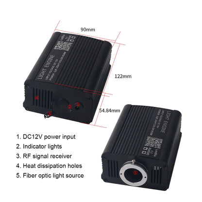 Ciel étoilé LED 16 W à fibre optique – Ambiance premium pour intérieur automobile