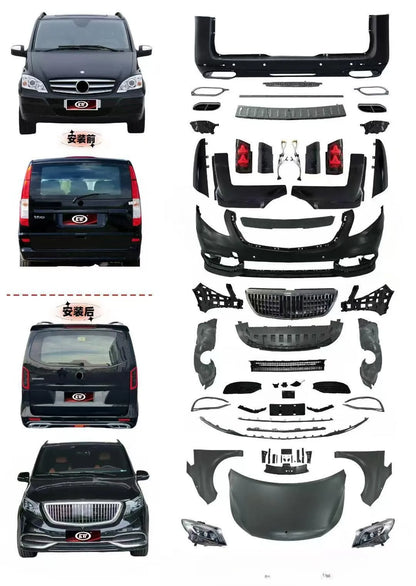 Transformation premium Mercedes Vito/Viano W639 – Bodykit complet style M