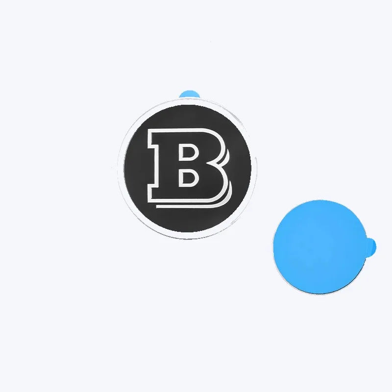 Emblème Brabus “B” 56 mm – Finition prestige pour Mercedes Vito et Classe V (capot ou coffre)