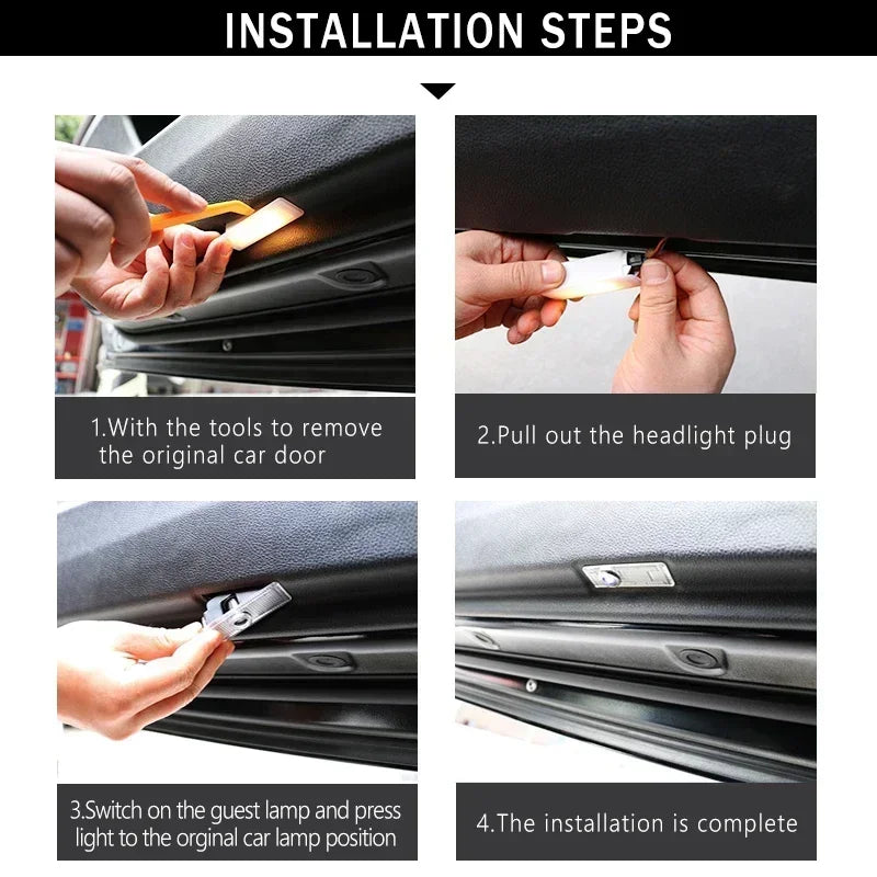 Éclairage d’accueil LED Mercedes-Benz CLA – Projecteurs de portière premium (C117)