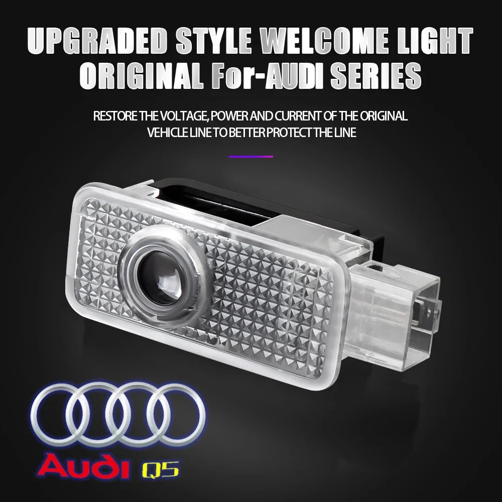 Signature lumineuse Audi – Projecteurs laser HD de portière (lot de 2)