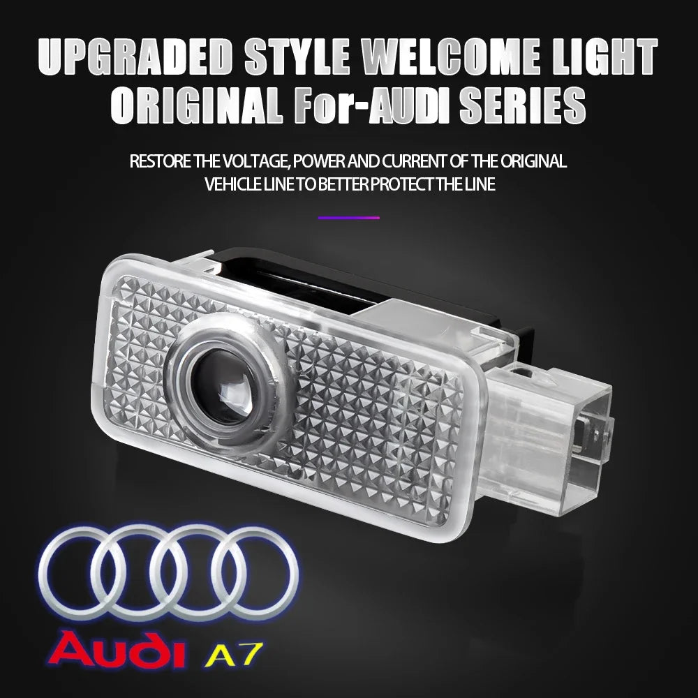 Signature lumineuse Audi – Projecteurs laser HD de portière (lot de 2)