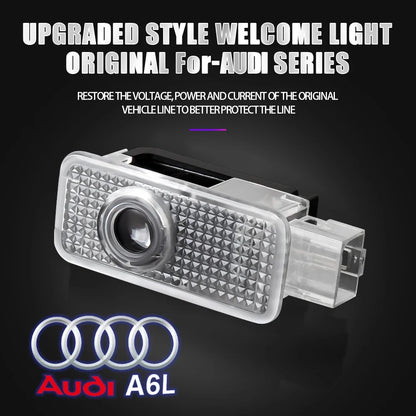 Signature lumineuse Audi – Projecteurs laser HD de portière (lot de 2)
