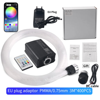 Ciel étoilé LED 16 W à fibre optique – Ambiance premium pour intérieur automobile