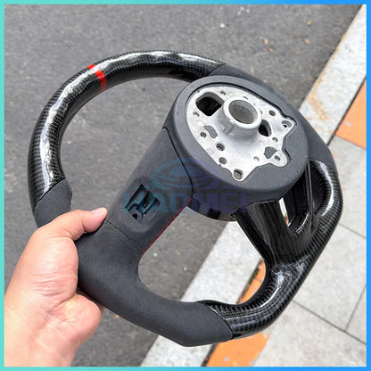 Volant Audi en carbone & Alcantara – Finition performance premium