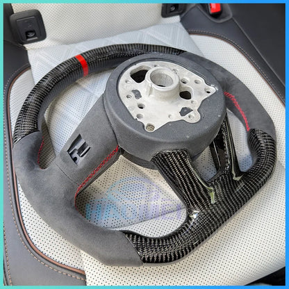 Volant Audi en carbone & Alcantara – Finition performance premium