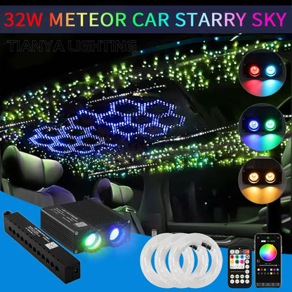 Ciel étoilé LED fibre optique 32 W – Éclairage d’ambiance premium à effet météore