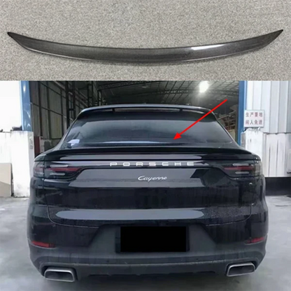 Aileron arrière Porsche Cayenne Coupé en carbone véritable – Finition prestige (2019–2023)