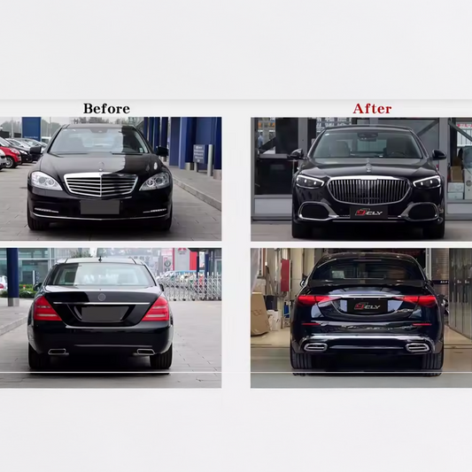 Kit carrosserie prestige Mercedes-Benz Classe S W221 – Transformation style W223 Maybach (2021–2024)